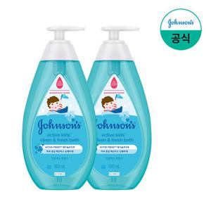 [더블쿠폰][존슨즈] 액티브 프레시 바스 500ml x2