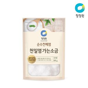 청정원 천일염 가는소금 500g