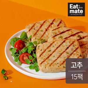 [랭킹닭컴] 잇메이트 닭가슴살 스테이크 고추 100gx15팩(1.5kg)