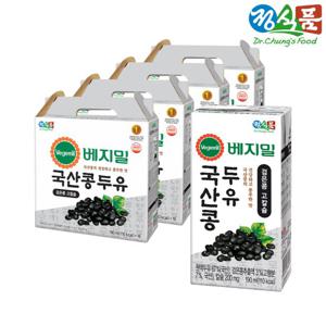 베지밀 국산콩 검은콩 고칼슘 두유 190mlx64팩