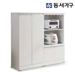 동서가구 솔트 글로시 1200 렌지대 수납장세트 mct013