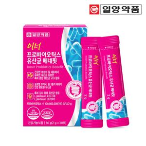 일양약품 이너 프로바이오틱스 여성 질유래 유산균 베네핏 30포