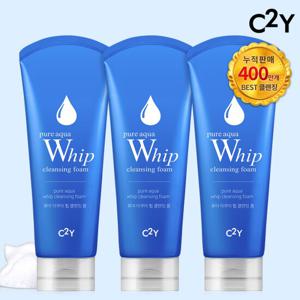 400만개 돌파 C2Y 아쿠아휩 대용량 클렌징폼 220ml 3개