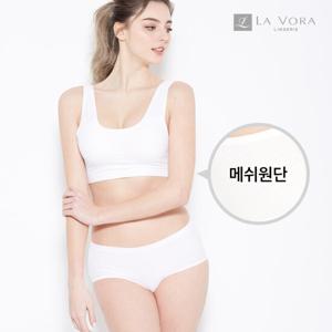 라보라 심리스 퓨징 런닝 메쉬 스킨브라팬티 2종세트 703IV