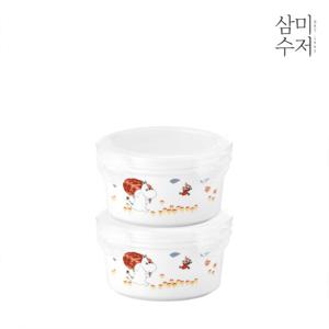 [삼미수저] 무민 더키친 원형찬통 소 350ml 2P