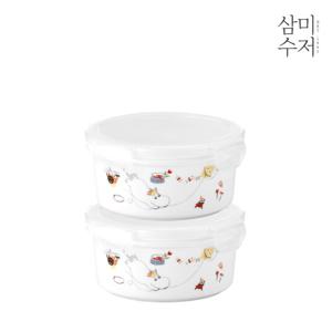 [삼미수저] 무민 더키친 원형찬통 중 550ml 2P