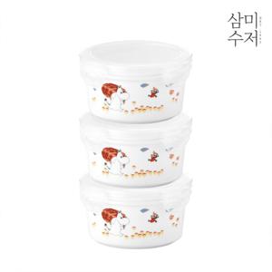 [삼미수저] 무민 더키친 원형찬통 소 350ml 3P