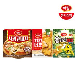 시카고피자+치킨너겟+용가리치킨