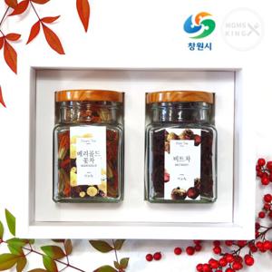 [창원몰][차오름꽃차]메리골드꽃차+비트차 선물세트