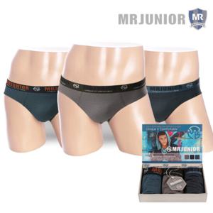 [물랑루즈] MR주니어 콤마 남브리프 팬티 삼각 남아 주니어팬티 3매입