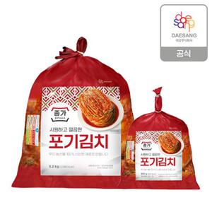 종가 종가집 중부식 포기김치 5.2kg + 포기김치(중부식) 900g