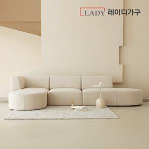 [쿠션증정] 레이디가구 반달 기능성 패브릭쇼파 4인용소파