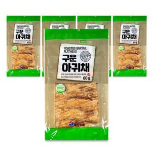 [너트리] 구운 아귀채 쥐포 안주 60g x 5개