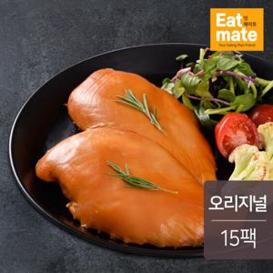 [랭킹닭컴] 잇메이트 훈제 닭가슴살 오리지널 100gx15팩(1.5kg)