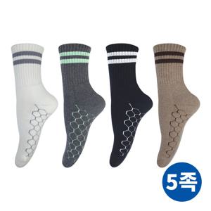 채움 국산 허니콩 골프 스포츠양말 5켤레
