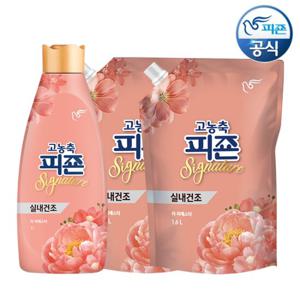 피죤 섬유유연제 시그니처 라피에스타 1L 용기+1.6L 리필 x 2개