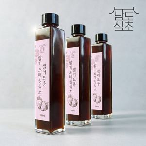 [남도식초] 하화숙 천연발효 딸기 드레싱식초 3병x200ml