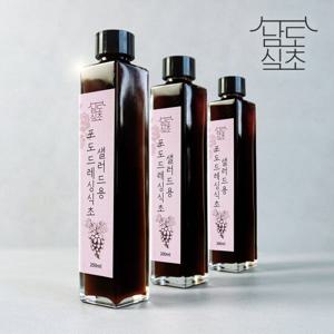 [남도식초] 하화숙 천연발효 포도 드레싱식초 3병x200ml