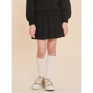 [BEANPOLE KIDS] 플리츠 데님 치마 바지  블랙 (BI4827G045)