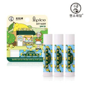 [멘소래담] 립아이스 립밤 레몬 KKKIM 3.5g x3개