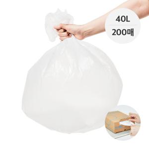 뽑아쓰는 분리수거 배접 비닐봉투(40L) 200매