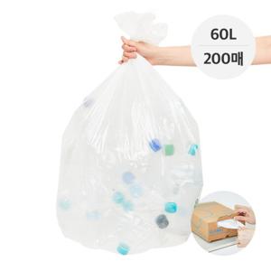 뽑아쓰는 분리수거 배접 비닐봉투(60L) 200매