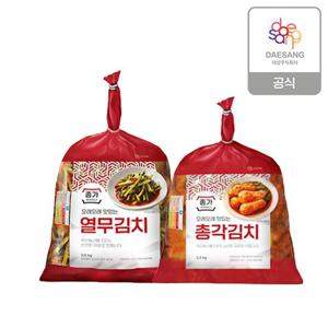 종가 종가집 총각2.3kg/열무김치2.5kg 골라담기