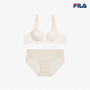 [휠라] 에센셜 베이직 샌드화이트 브라 드로즈 세트 (FI4BAF1644