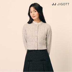 (JJ지고트) 케이블 프릴 칼라 크롭 가디건 GPAP1CD141