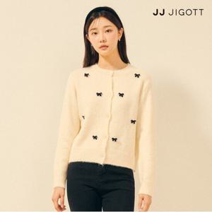 (JJ지고트) 울 리본 장식 라운드넥 가디건 GPCP1CDW11