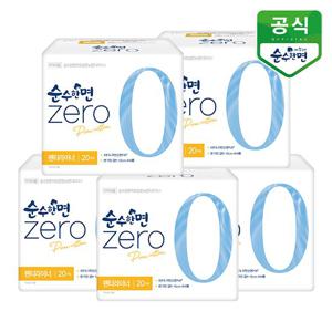 순수한면 생리대 제로 롱팬티라이너 20P x 5팩