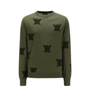 [어뉴골프] 남성 M LOGO INTARSIA CASHMERE SW