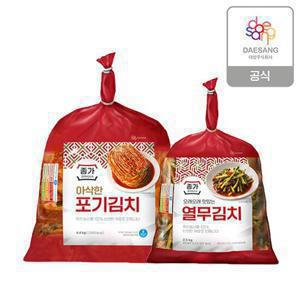 종가 종가집 아삭한 포기김치 4.4kg + 열무김치 2.5kg