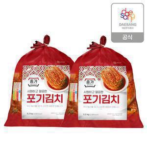 (종가집) 종가 중부식 포기김치 10.4kg (5.2kg X 2)