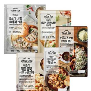 [애슐리] [까르보나라떡볶이+크림파스타+눈꽃치즈안동찜닭+갈릭감바스+삼선누룽지탕]