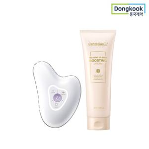 센텔리안24 마데카 프라임 리추얼 화이트 펄 3중고주파 갈바닉 괄사마사지기+업 바디 크림 250g