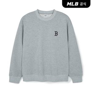 [MLB공식] 클래식 모노그램 빅럭스 맨투맨 BOS (Melange Grey)