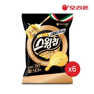 [오리온] 스윙칩 머쉬룸크림파스타맛(105g) x 6개