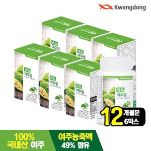 광동 여주정 6박스 12개월분 (500mg x 60정)