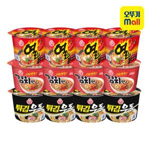 [오뚜기] 4+4+4 열튀김 용기라면 세트