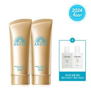 아넷사 퍼펙트 UV 선 스킨케어 젤NA 90g 2개 + 루시도 토너+로션