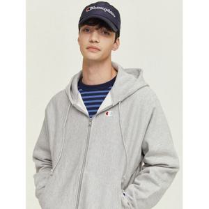 [챔피온]Champion 남성 C로고 Reverse Weave 기모 후드집업 그레이 CKTS2F703G2