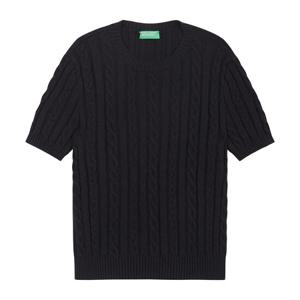 [베네통] Cable short sleeve sweater_122PD10C7700