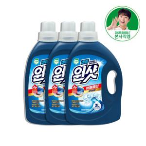 슈가버블 세탁세제 일반드럼겸용 버블클린 3Lx3개