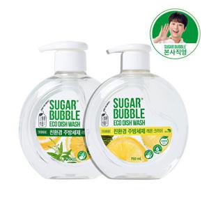 슈가버블 친 환경 주방세제 750ml x 3개 2종 택1