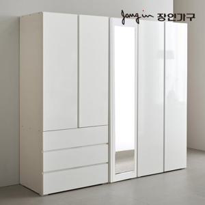 장인가구 탐스 2000 3단서랍 전신거울 옷장착불 D129360