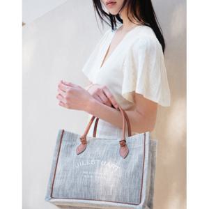 질스튜어트 뉴욕 액세서리 24FW SUMMER JUTE 브라운 주트 캔버스 북토트백 JABA4F331I2