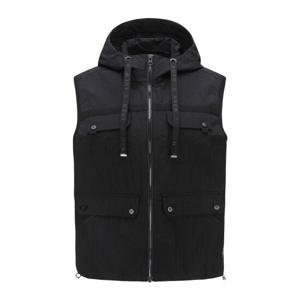 [어뉴골프] 여성W RIBSTOP HOODY VEST_BK