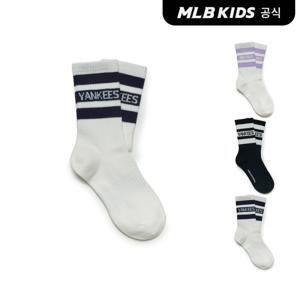 [MLB키즈]바시티 레터링 일대일 양말 (4color)7ASOV035N-SET