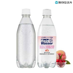 라인바싸 탄산수 PET500ml 플레인20입+피치크렌베리20입